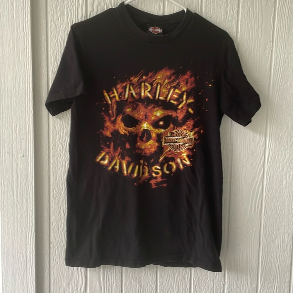 Harley Davidson Mens unisex Skull tee sz M